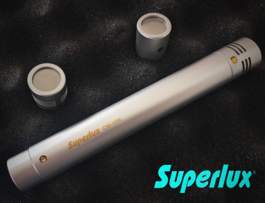 Micrófonos de condensador multi cápsula SUPERLUX (Par Stereo)