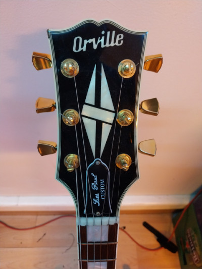 Orville Les Paul Custom 1996 con pastillas Gibson y mejoras