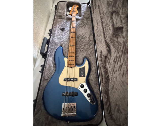 Vendo o cambio Fender American Ultra JazzBass Cobra Blue, Negociable
