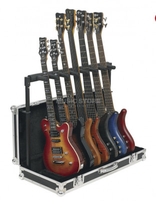 Rockstand RS 20855 B/1 soporte Flight Case para 7 guitarras