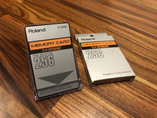 Roland Memory Card m-256e JD-800, JD-990, JV-80, JV-880, D-70, D-50, etc