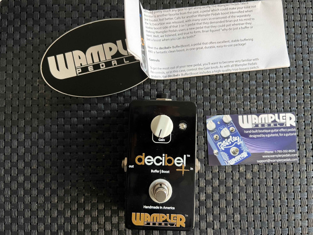 Wampler Decibel + (Booster y Buffer) V1