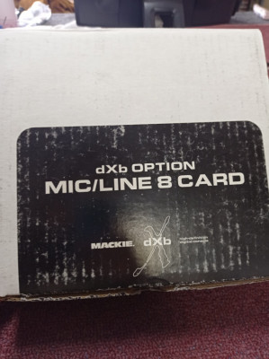 Mackie DXB option mic/line 8 card expansion card