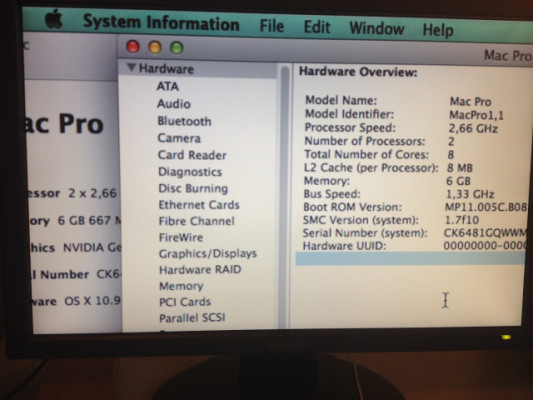Mac Pro 2 x 2,66 Quad Core