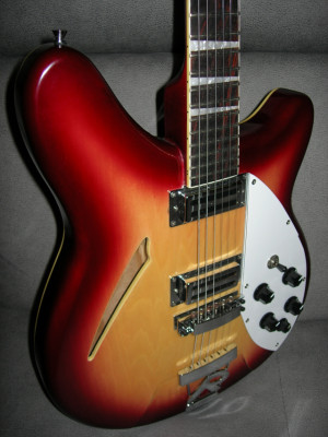 Guitarra Remingster tipo Rickenbacker 360 330 de 6 cuerdas