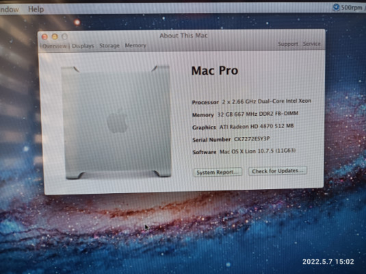 Mac Pro 1.1 , 32 GB