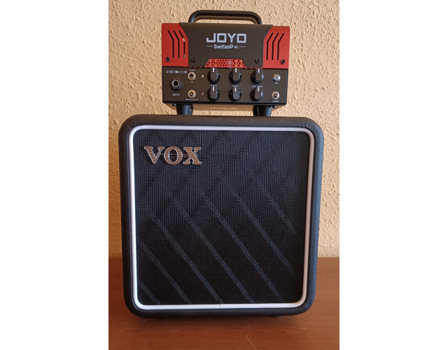 Ampli Joyo Bantamp XL Jackman II y cabina Vox,seminuevo,PORTE INCLUIDO