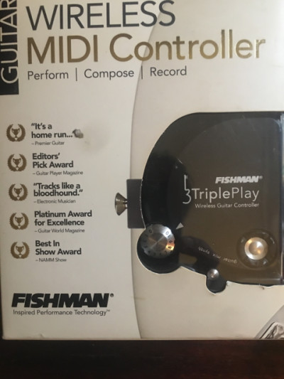 Controlador MIDI inalámbrico para guitarra Fishman TriplePlay.