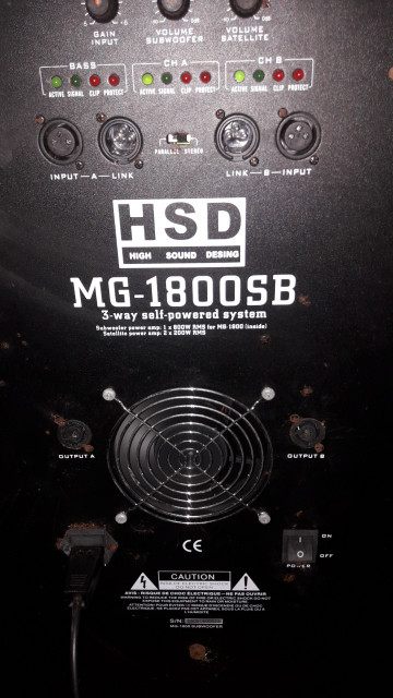 Subwoofer HSD MG-180SB