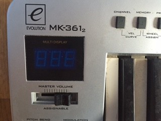 Teclado controlador Midi Evolution MK 361