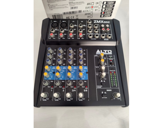 Mezclador ALTO ZMX862 (6 canales)