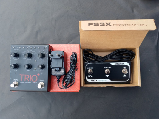 - DIGITECH PRO BAND CREATOR + FS3X PEDAL + Fuente de alimentación