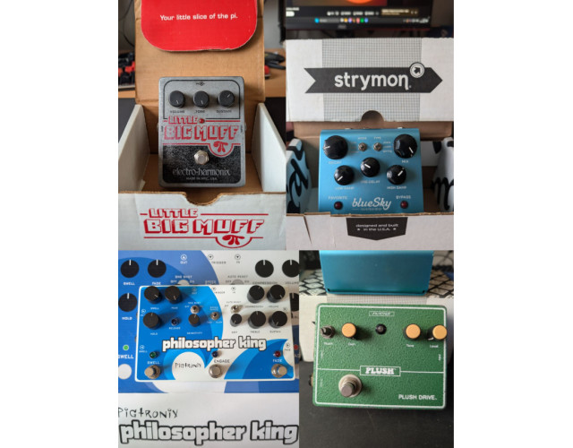 LOTE DE PEDALES: Strymon, Pigtronix, EHX y Fuchs