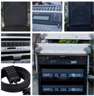 Equipo de sonido completo DAS+Mesa digital Yamaha 01V