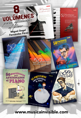 Colección de libros "50 Partituras para aficionados al piano"