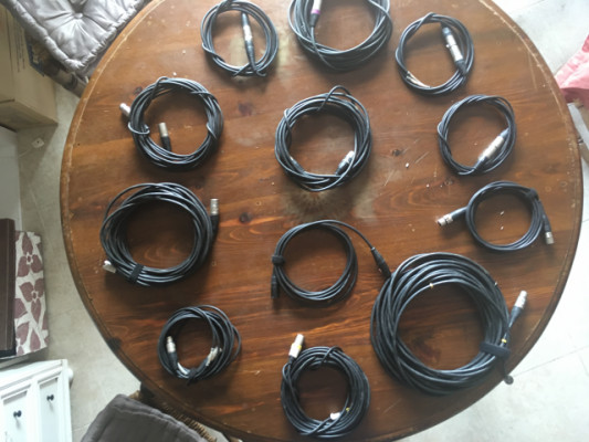 Lote 12 cables canon