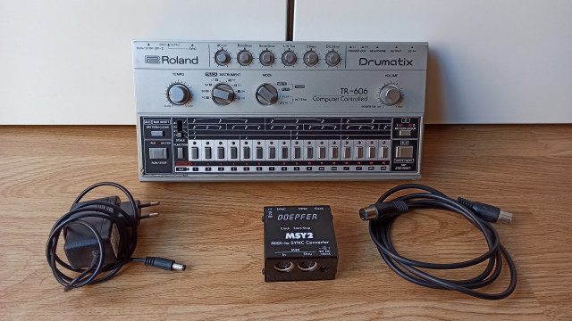 Roland TR-606 + Midi-to-Sync Doepfer MSY2