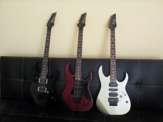 Lote de 3 guitarras Ibanez made in Japan (RG570, RG505, RG1570)