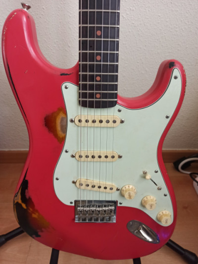 Stratocaster Oswald guitars relic 62 fiesta