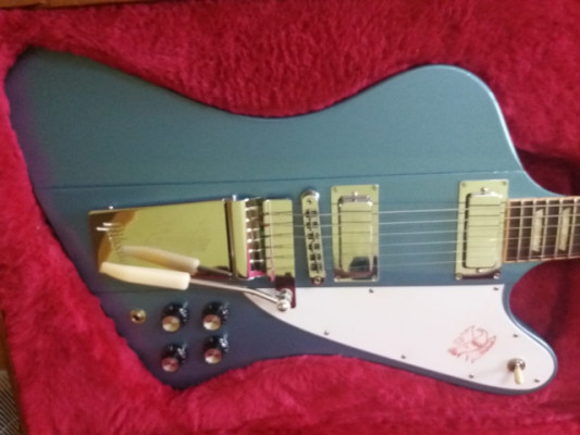 Gibson Firebird Lyre Tail Vibrola en Pelham Blue Limited Edition