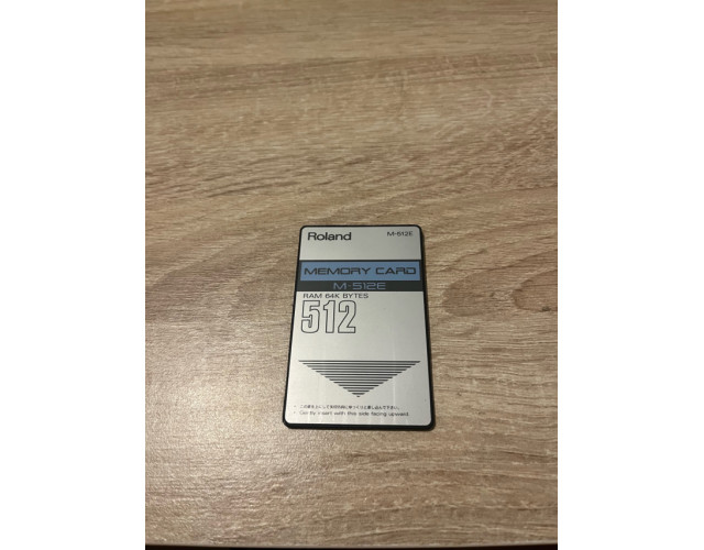 Roland memory card M-512E RAM 64K de segunda mano por 129