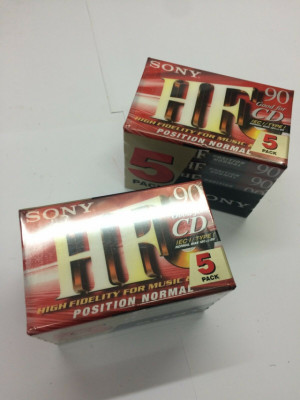 Pack de 10 Cassettes Sony 5C90HFR 90-Minute HF 5-Brick