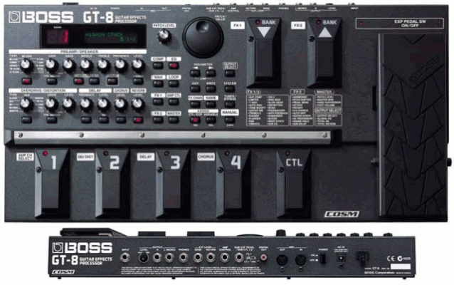 Procesador de efectos guitarra GT-8 BOSS