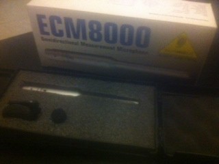 Micrófono de condensador electret para medición Behringer ECM8000