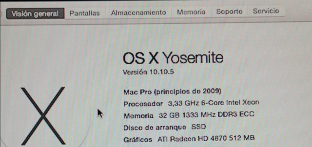Mac pro actualizado a 5.1