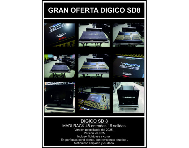 Gran Oferta Digico SD8 y Madi Rack