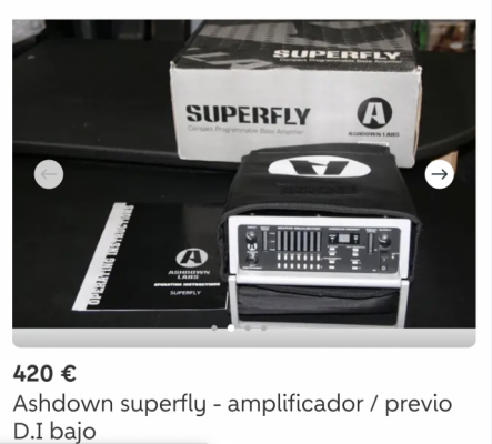 Vendo Ashdown SuperFly 500 (D.i/Previo/Anplificador/etc...)