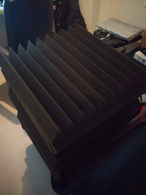 10 paneles absorbentes Auralex Studiofoam Wedge Charcoal 60x60x10cm