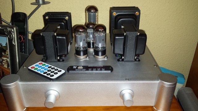 Amplificador stereo a válvulas Bluetooth y USB REBAJA