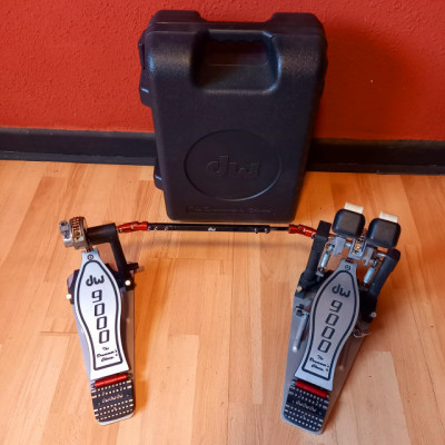 Doble pedal bombo DW 9000 DW 9002 double bass drum pedal