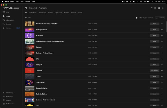 Native Instruments Cuenta Con Muchos Plugins