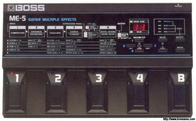 pedal efectos BOSS ME-5 DEL 88/89