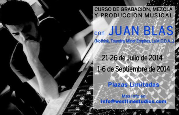 CURSO DE GRABACIÓN, MEZCLA Y PRODUCCIÓN MUSICAL.(*Alojamiento incluído)