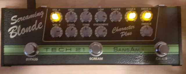Pedal TECH 21 SCREAMING BLONDE.