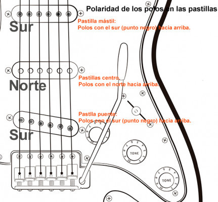 Nucleos NEODIMIO para pastillas single coil Stratocaster