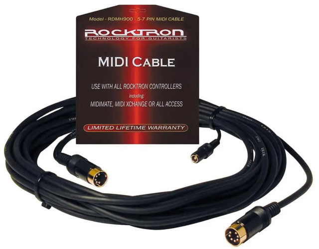 Rocktron midi cable de 5 a 7 pines con alimentación