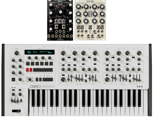 Cwejman DFA-2 Dual Filter y Cwejman VCO-2RM Dual Oscillator, UDO DMNO White