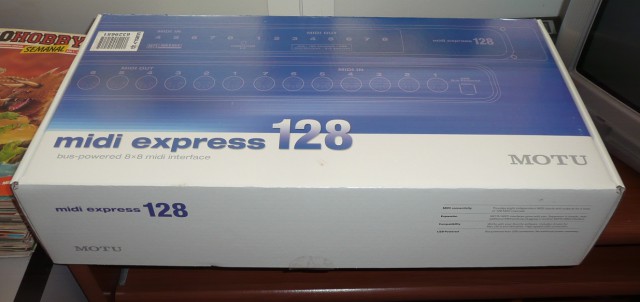 MOTU Midi Express 128 8x8 MIDI IN/OUT para PC/MAC USB. Nueva!!!