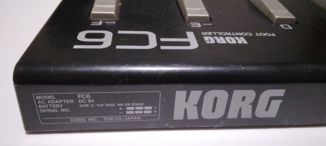 KORG-FC6  MIDI foot controller