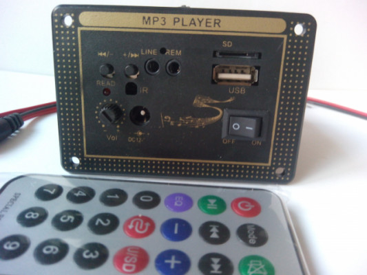 Amplificador Mini 15W . MP3 Player. USB. SD. Mando a distancia