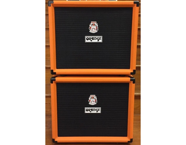 Dos pantallas de bajo ORANGE OBC112 + Fundas acolchadas + Cables Neutrik