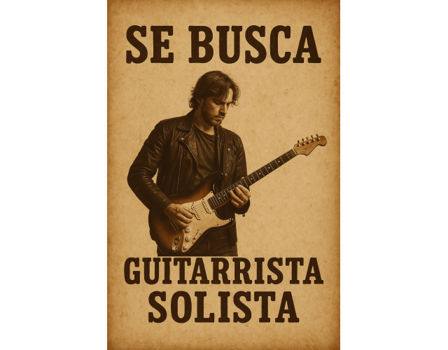 Guitarra solista para banda de rock
