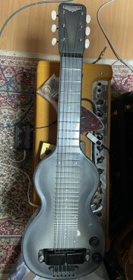 Rickenbacher Silver hawaiian lap steel 59 Años '40