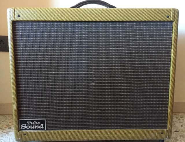 TWIN AMP Tweed '57 40W 2X12 - (Replica Handwire del Fender Twin Amp)