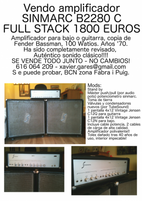 Amplificador Sinmarc b2280c FULL STACK