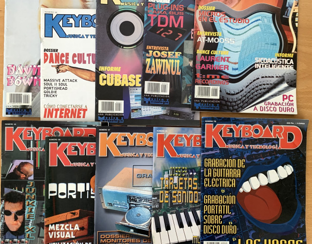 Lote 10 revistas Keyboard Música y Tecnología